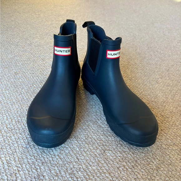Hunter Original Chelsea Boots Navy - Picture 1 of 10